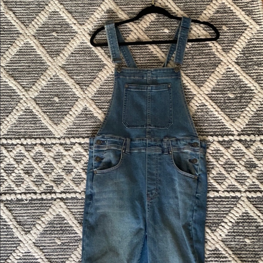 Free People Denim Overalls